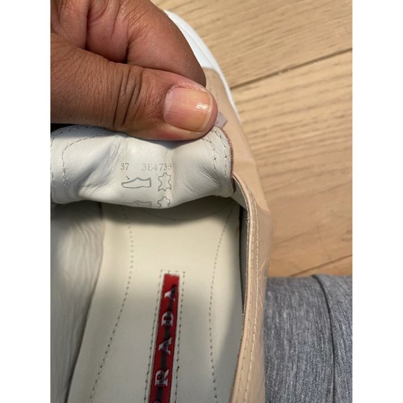 Prada Tan Sneaker with Silk Laces - Picture 3 of 3
